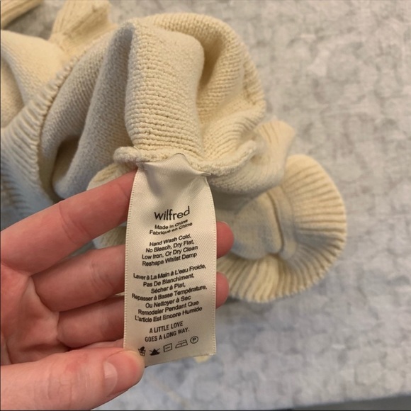 Wilfred // Cotton Ruffle Sweater Cream XS - Picture 4 of 4